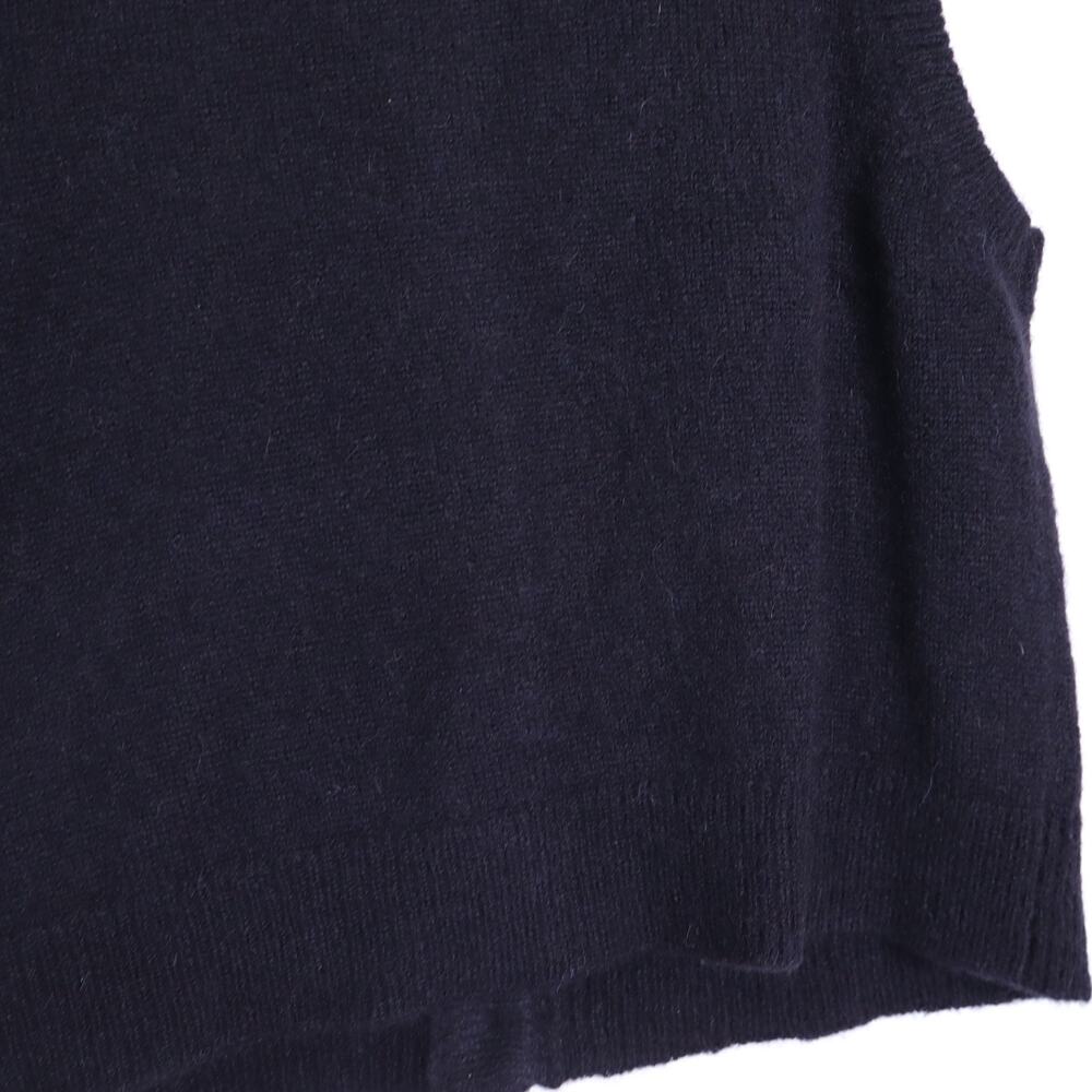 SEZANE Sacha Sweater Vest Cardigan Black w/ Gold Button Wool Blend Women's M - Picture 7 of 12
